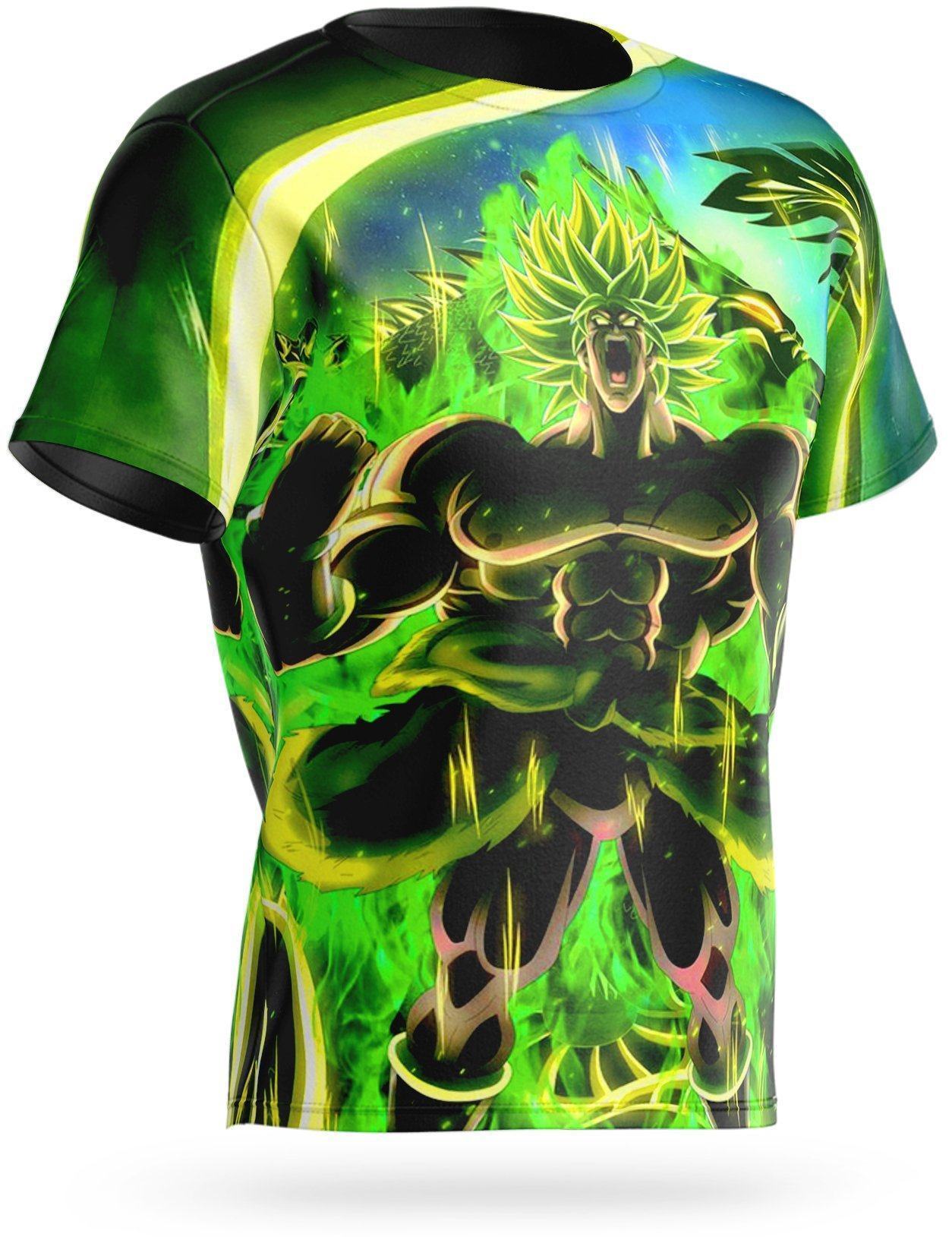 T-Shirt Dragon Ball Z Broly Potentiel Révélé