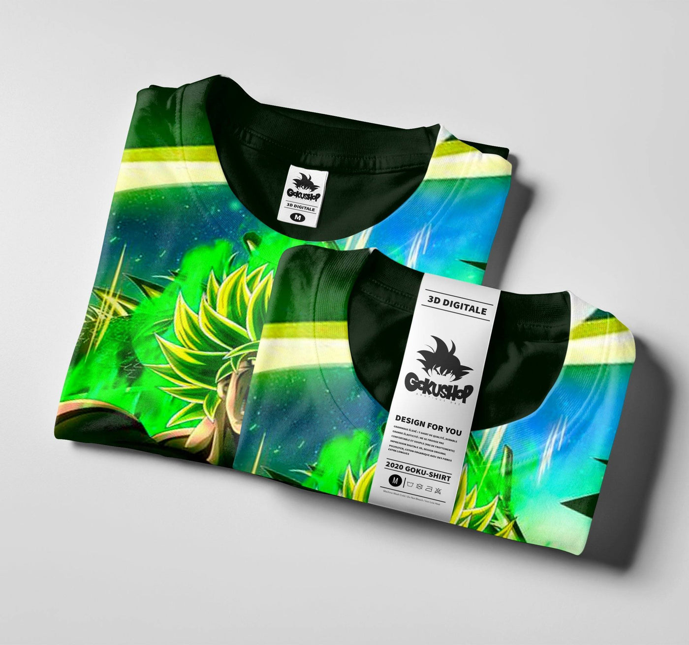 T-Shirt Dragon Ball Z Broly Potentiel Révélé