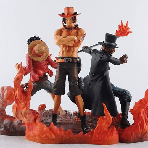 Figurine One Piece Luffy & Ace & Sabo (14-17cm)