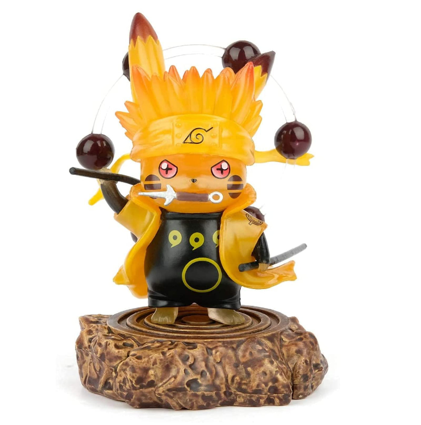 Figurine Pokémon Pikachu Naruto Uzumaki Kurama Mode