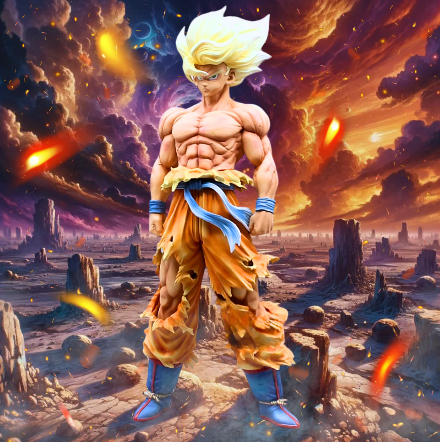 Figurine DBZ Goku Super Saiyan Géante