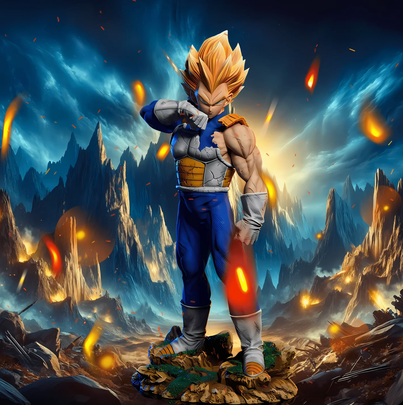 Figurine DBZ Vegeta Détermination