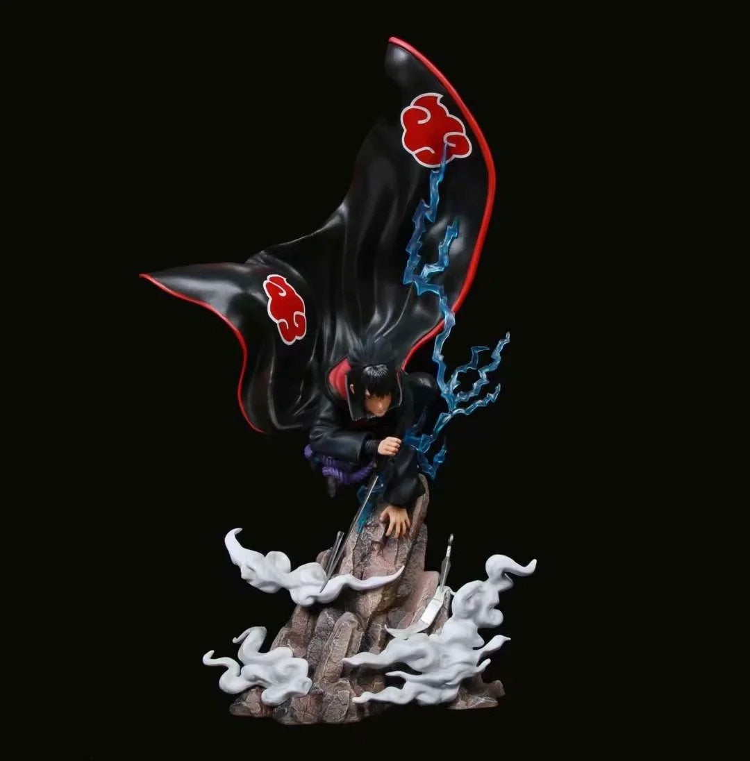 Figurine Naruto Sasuke Uchiha Akatsuki - 43cm