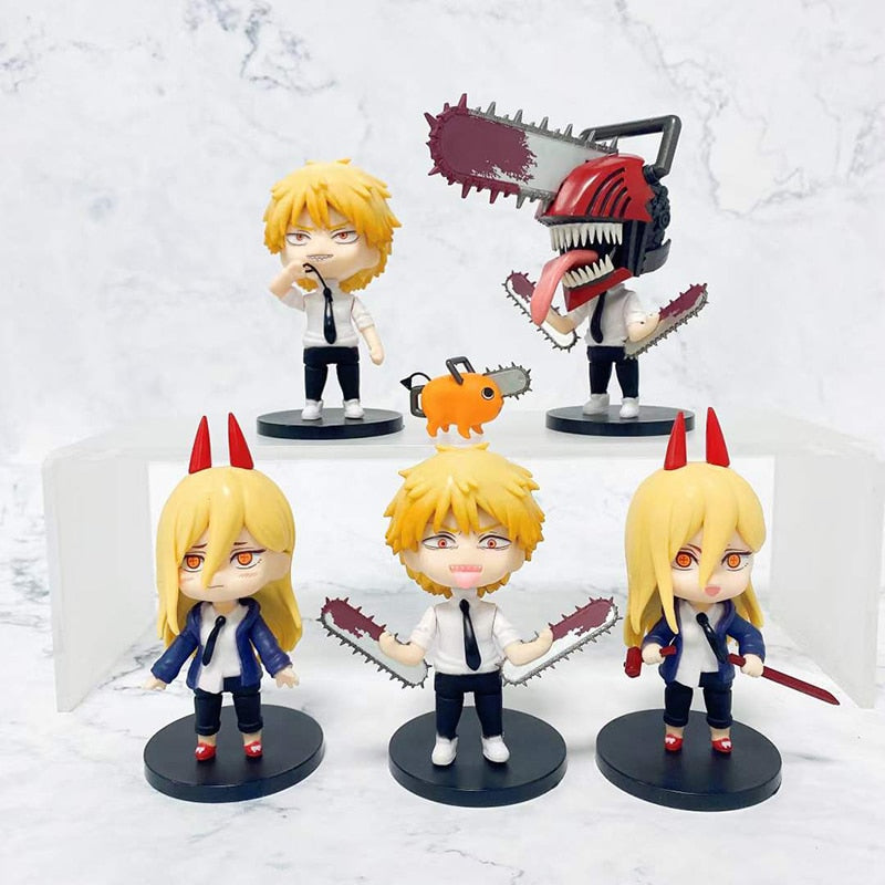 Figurines Chainsaw Man lot de 5