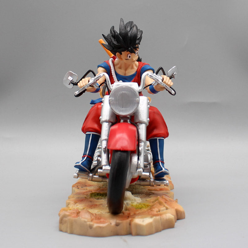 Figurine DBZ Sangoku et Gohan en moto