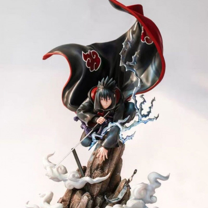 Figurine Naruto Sasuke Uchiha Akatsuki - 43cm