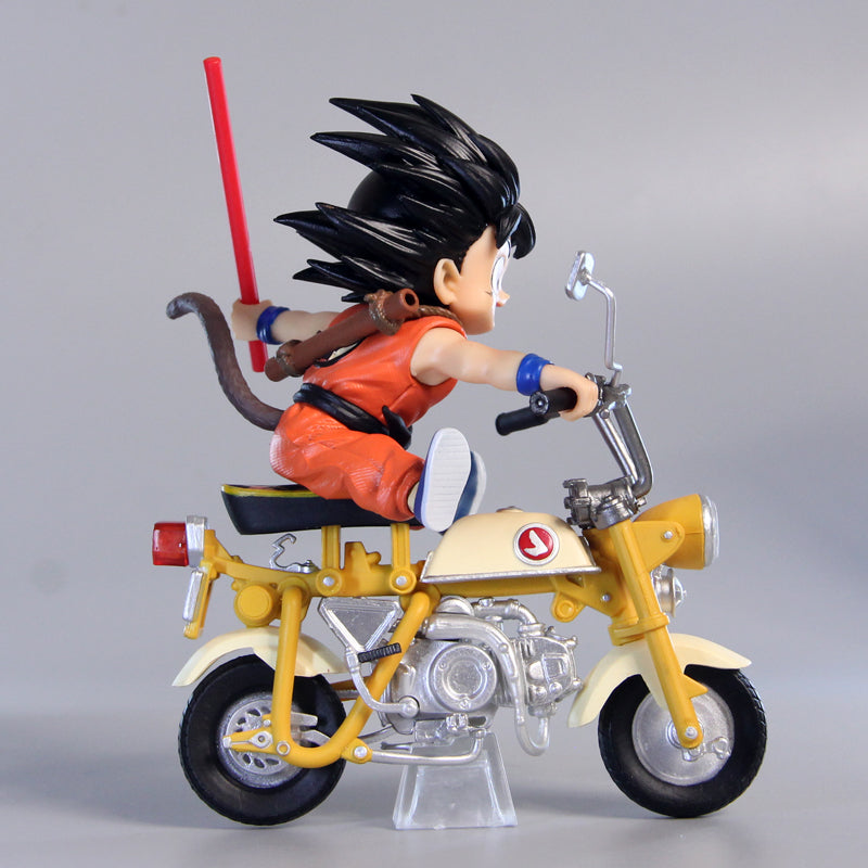 Figurine DBZ goku et Tortue Géniale en Moto