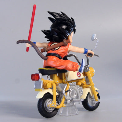 Figurine DBZ goku et Tortue Géniale en Moto