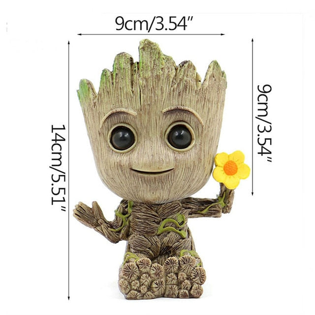 Figurine Pot de fleur bébé Groot Marvel