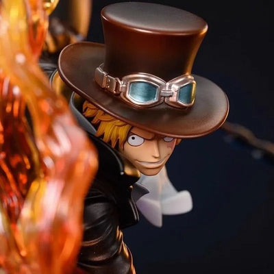 Figurine One Piece Sabo Enflammé