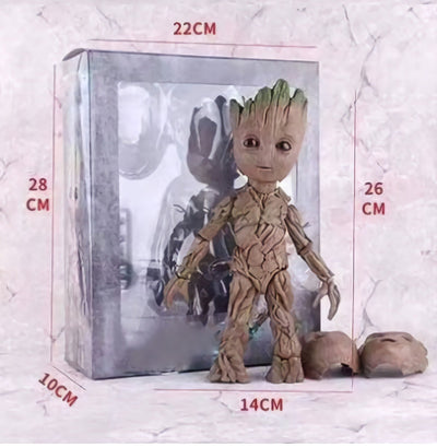 FIGURINE GROOT LES GARDIENS DE LA GALAXIE VOL 2 TAILLE RÉELLE (26CM)