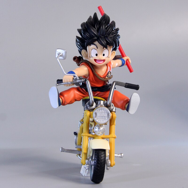 Figurine DBZ goku et Tortue Géniale en Moto