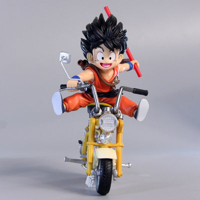 Figurine DBZ goku et Tortue Géniale en Moto