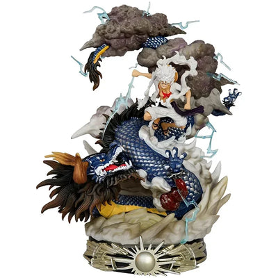 Figurine One Piece Luffy Gear 5 VS Kaido