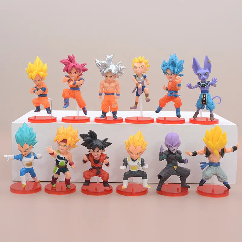 Figurine Mini Super Saiyan - 12 pièces