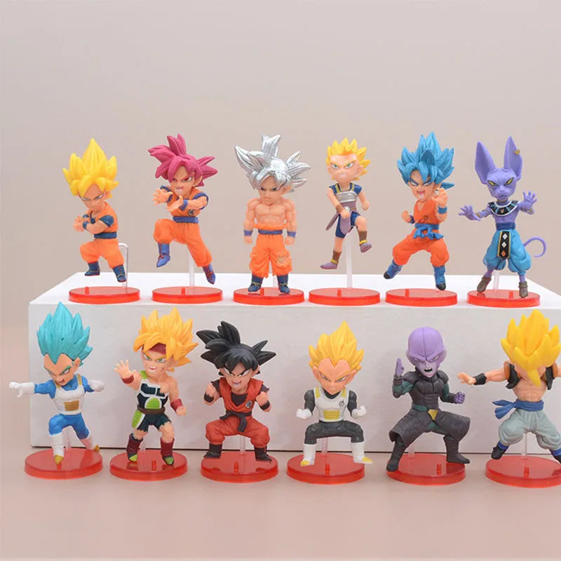 Figurine Mini Super Saiyan - 12 pièces