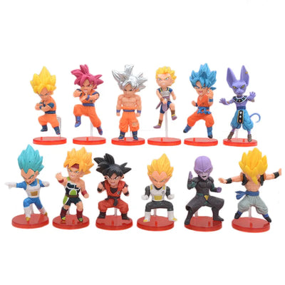 Figurine Mini Super Saiyan - 12 pièces