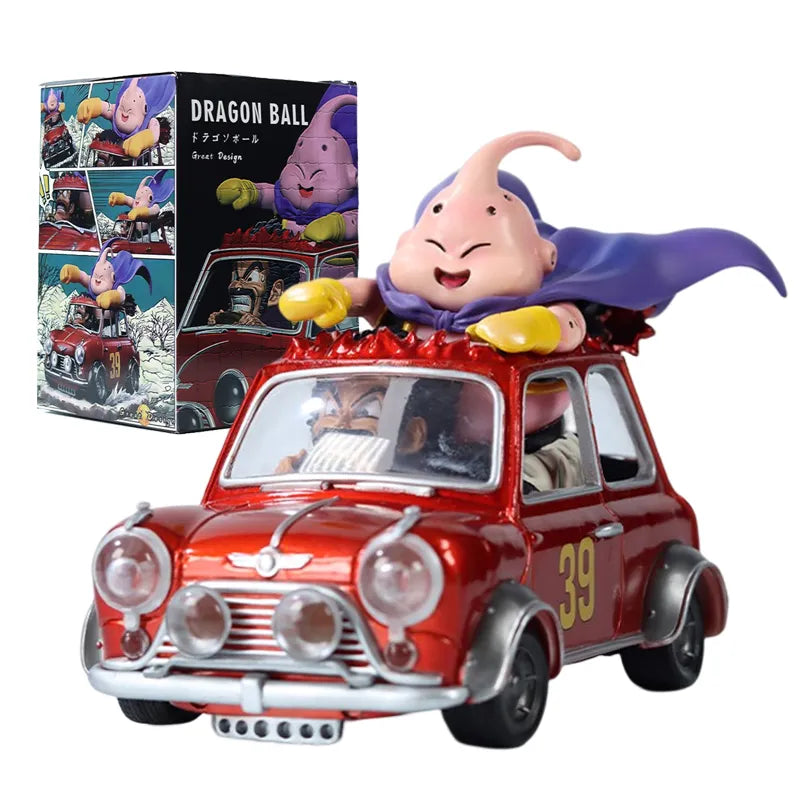 Figurine gros Buu et Satan voiture - Dragon Ball Z