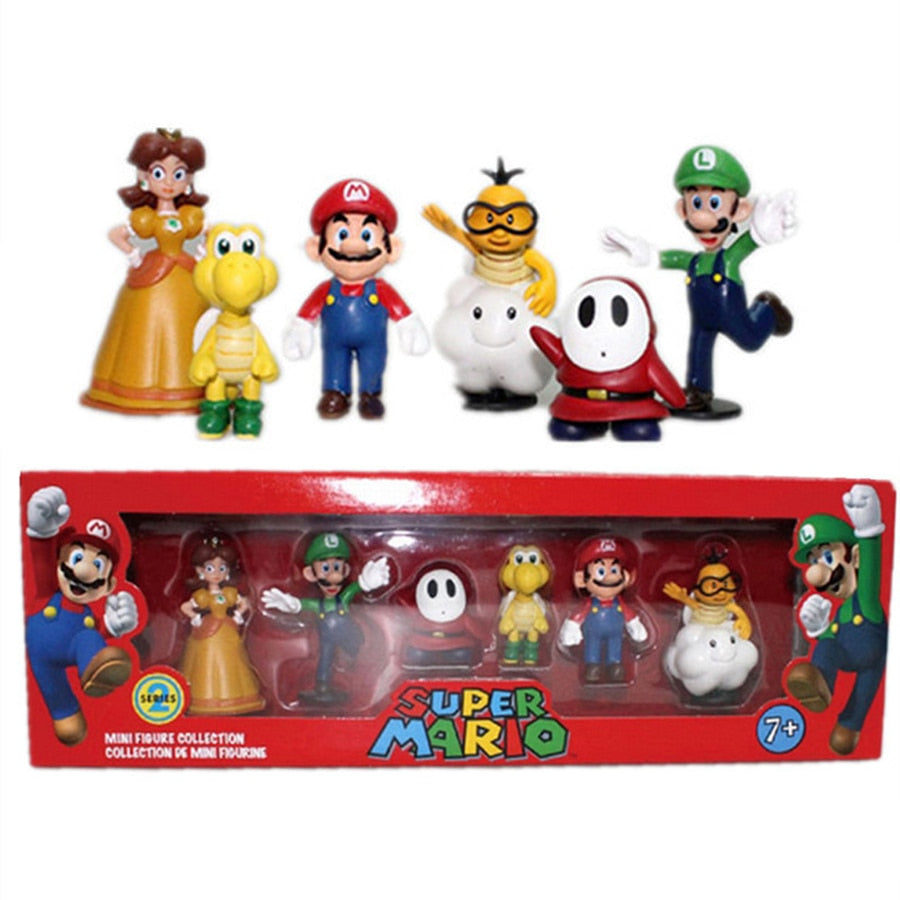 6 Figurines Mario - Lot 3