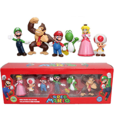 6 Figurines Mario - Lot 1