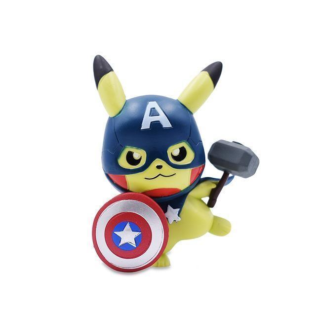 Figurine Pokemon - Pikachu Captain America