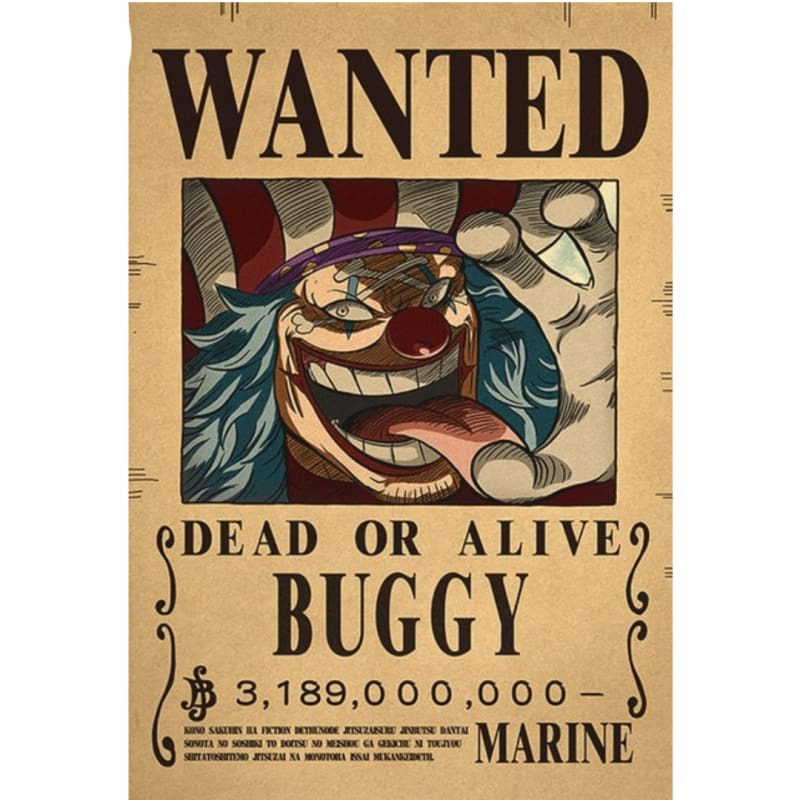 Poster Wanted Baggy "Yonko" - One Piece™