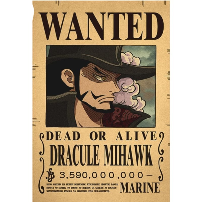 Poster Wanted Mihawk - One Piece™