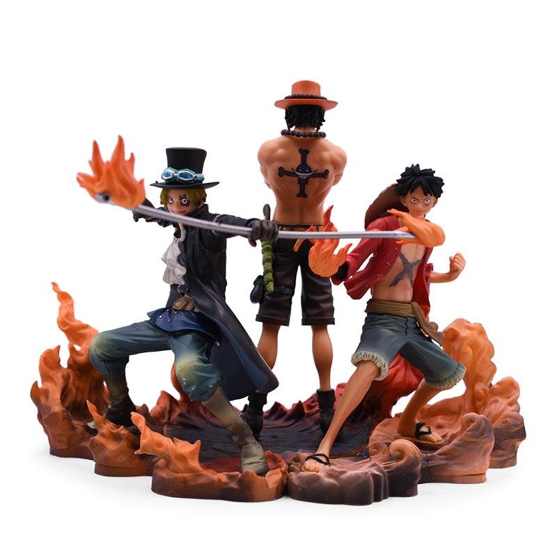 Figurine One Piece Luffy & Ace & Sabo (14-17cm)