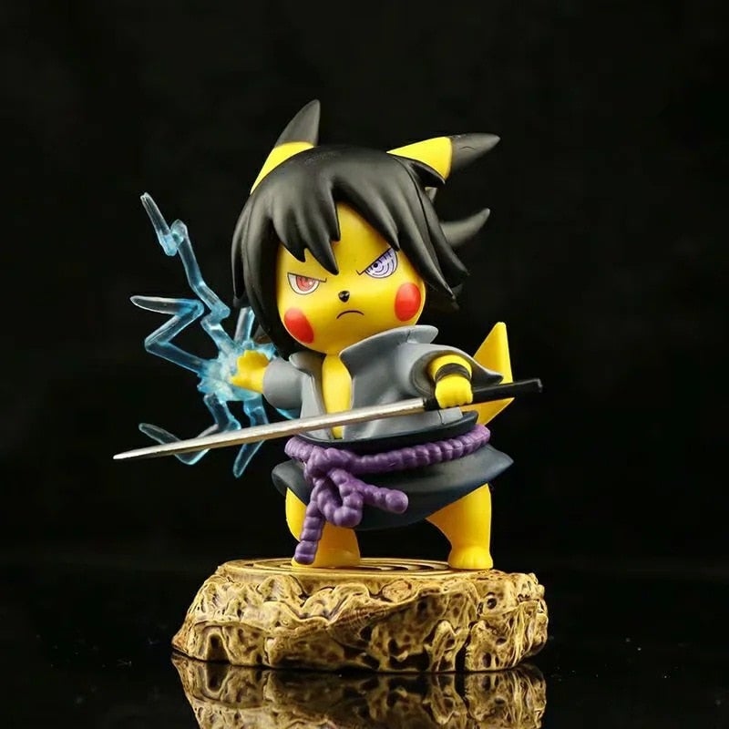 Figurine Pokémon Pikachu Sasuke Uchiha