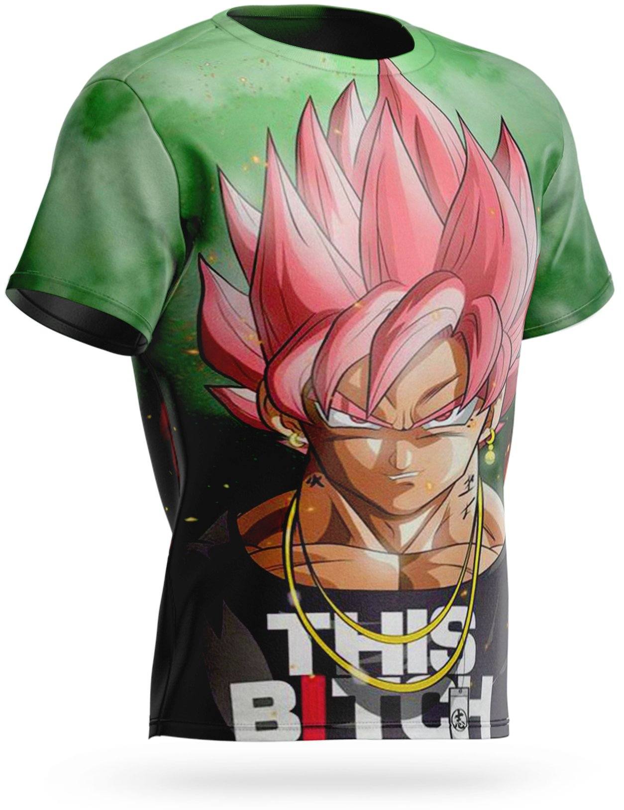 T-Shirt Dragon Ball Super Goku Black SSJ Rosé